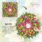 24-Inch Artificial Tulip & Wildflower Spring Wreath for Front Door – Large Floral Wreath for Porch, Wall, Window, Farmhouse Home Décor & Housewarming Gift